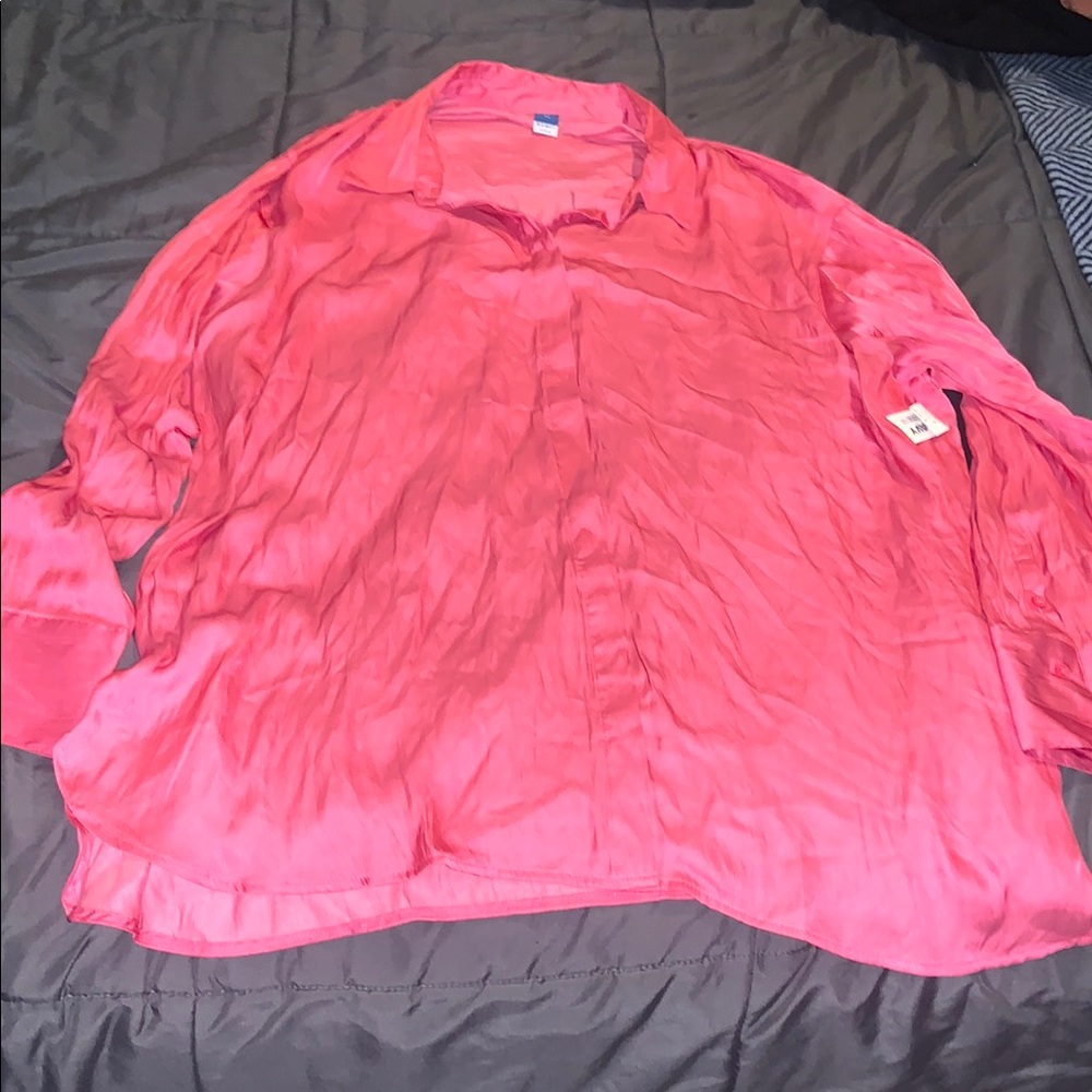 Vibrant Pink Blouse silk